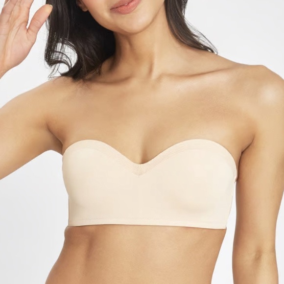 Lively no wire strapless bra 36B in toasted almond nude beige - Picture 2 of 11